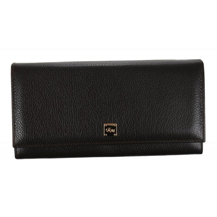 Портмоне, 18,5х1,5х9,5 см, 2 отделения для купюр, для монет, отделение для кредитных карт, цвет коричневый