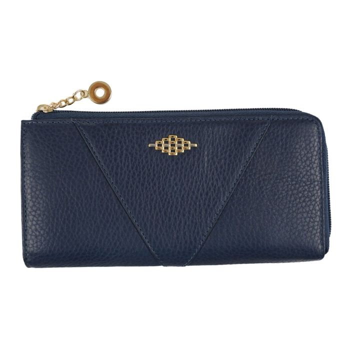 Портмоне, 19х2х10,4 см, отделение для купюр, для монет, отделение для кредитных карт, цвет синий