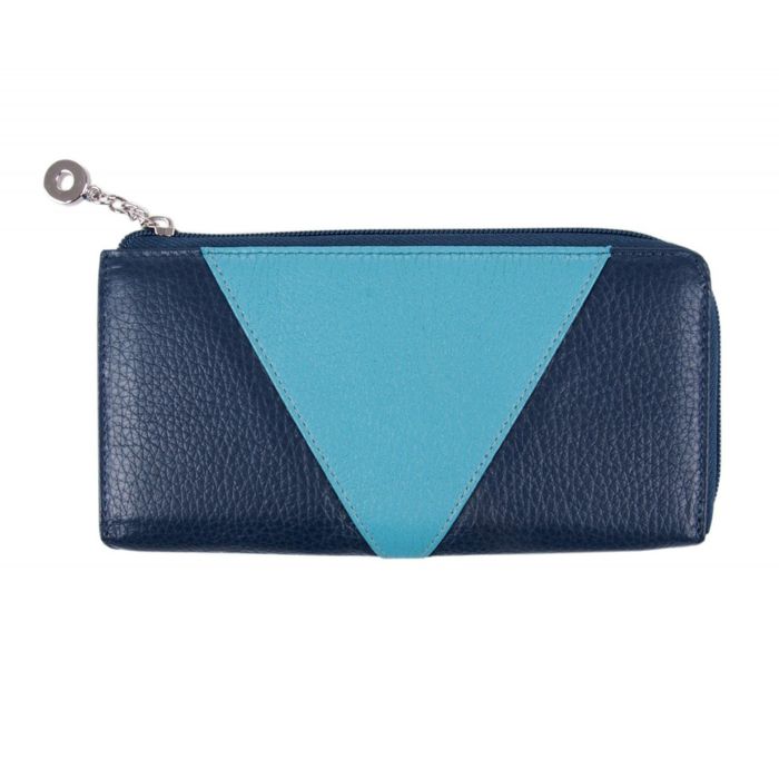 Портмоне, 19х2х10,4 см, отделение для купюр, для монет, отделение для кредитных карт, цвет биирюзовый