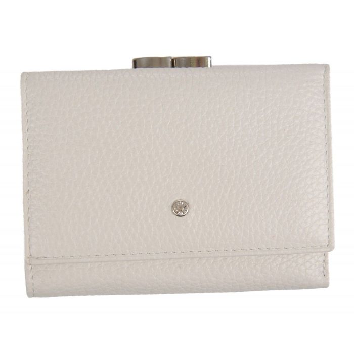 Портмоне, 10х3х8,5 см, 2 отделения для купюр, для монет, отделение для кредитных карт, цвет белый