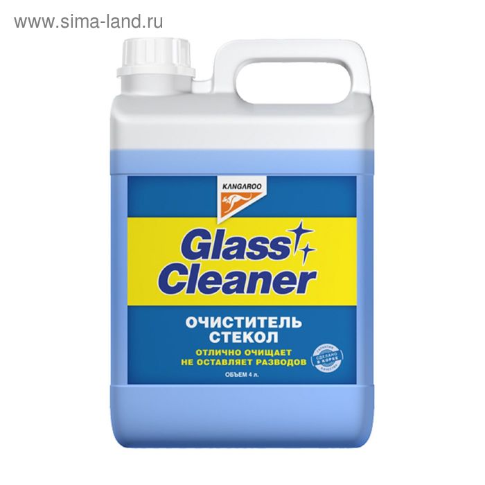 Очиститель стёкол Glass cleaner, 4 л незамерзающий очиститель стёкол bibicare 25°с 3 9 л