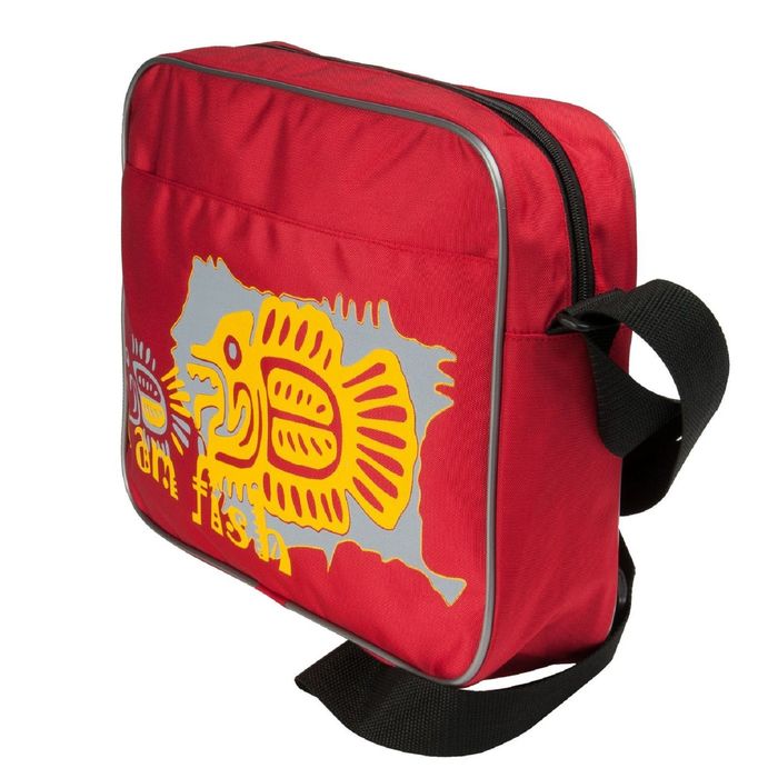 Сумка молодёжная, отдел на молнии, наружный карман, регулируемый ремень, цвет красный