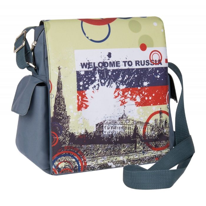 Сумка молодёжная, 27 × 12 × 31 см, 1 отделение на молнии, карман, регулировочный ремень, цвет серый