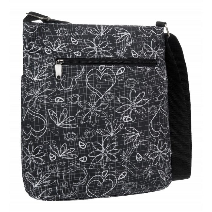 Сумка молодёжная на молнии, 1 отдел, наружный карман, регулируемый ремень, цвет серый