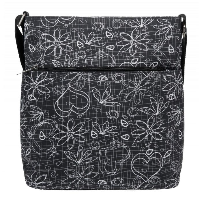 Сумка молодёжная на молнии, 1 отдел, наружный карман, регулируемый ремень, цвет серый