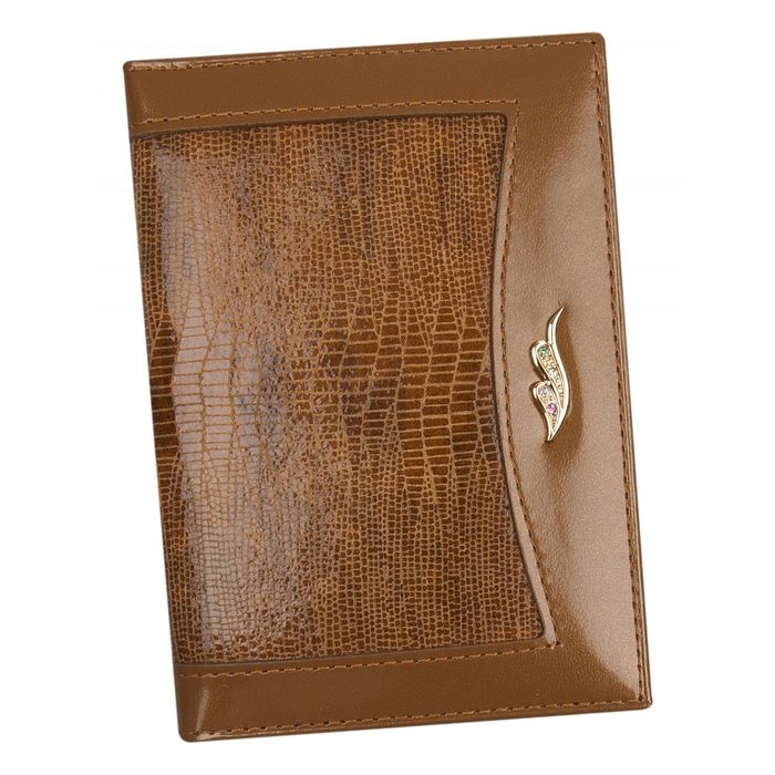 Обложка для автодокументов, цвет коричневый