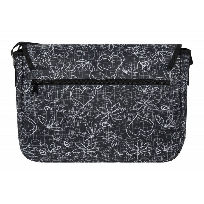 Сумка молодёжная, 34 × 9,5 × 29 см, 1 отделение на молнии, карман, регулировочный ремень, цвет серый