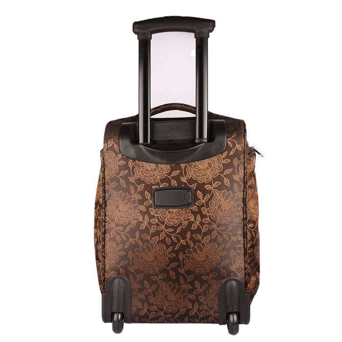 Чемодан малый, 1 отделение на замке, 2 колеса, разноцветный