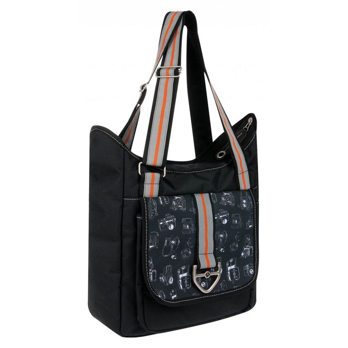 Сумка молодёжная на молнии, 1 отдел, наружный карман, цвет чёрный