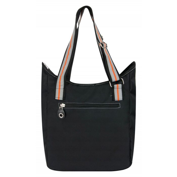 Сумка молодёжная на молнии, 1 отдел, наружный карман, цвет чёрный