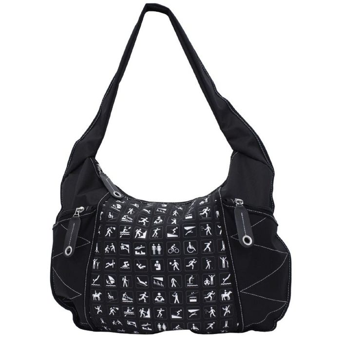 Сумка женская, отдел на молнии, наружный карман, цвет чёрный