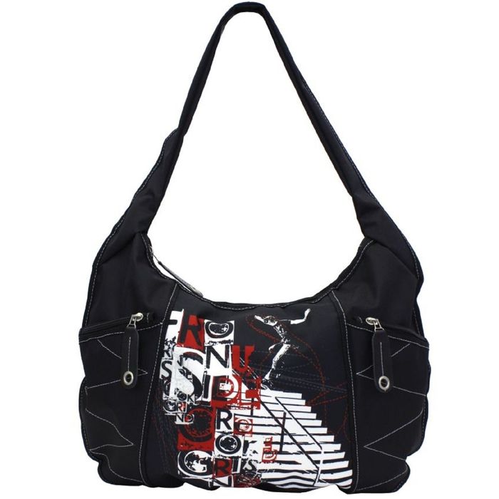 Сумка женская, отдел на молнии, наружный карман, цвет чёрный