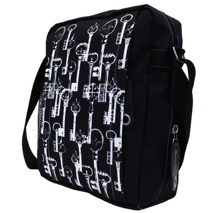 Сумка молодёжная, 26 × 31 × 4,5 см, отделение на молнии, карман, цвет чёрный