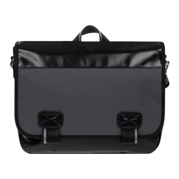 Сумка молодежная, 35 × 26 × 10 см, отделение на молнии, карман, цвет чёрно-серый