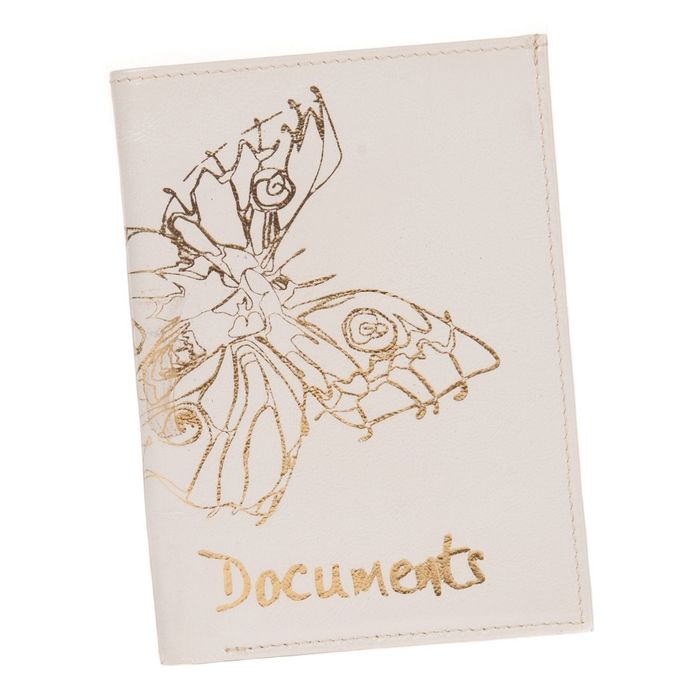 Обложка для автодокументов, цвет белый