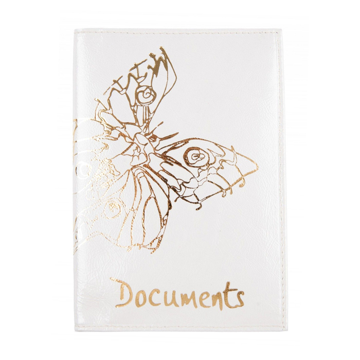 Обложка для автодокументов, цвет белый