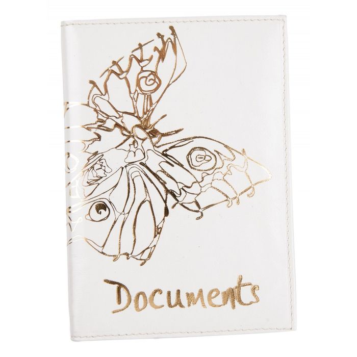 Обложка для автодокументов, цвет белый