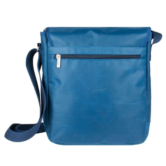 Сумка молодёжная на молнии, 1 отдел, наружный карман, цвет синий