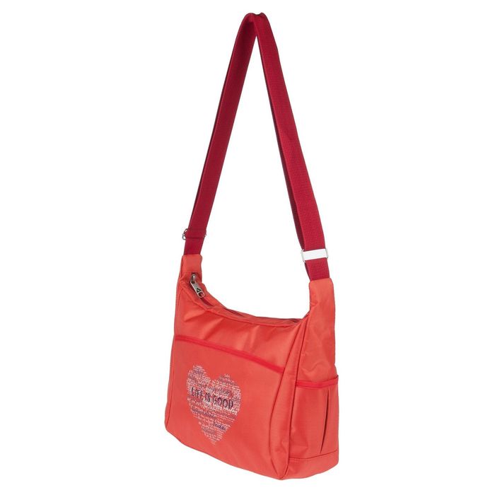 Сумка молодежная, 36 × 28 × 12 см, отделение на молнии, карман, цвет оранжевый