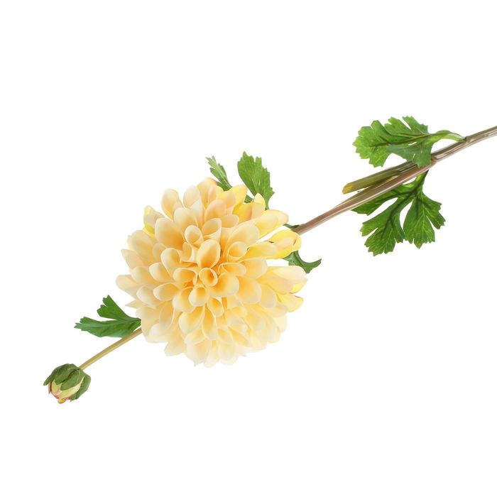 Цветы искусственные "Георгин сфера" кремовый