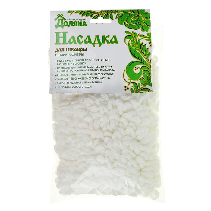 Насадка для швабры, микрофибра петли 41х11 см