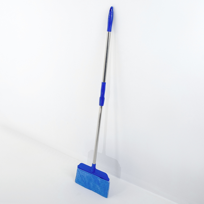 Швабра-веник с насадкой из микрофибры, стальная ручка