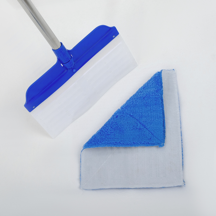 Швабра-веник с насадкой из микрофибры, стальная ручка