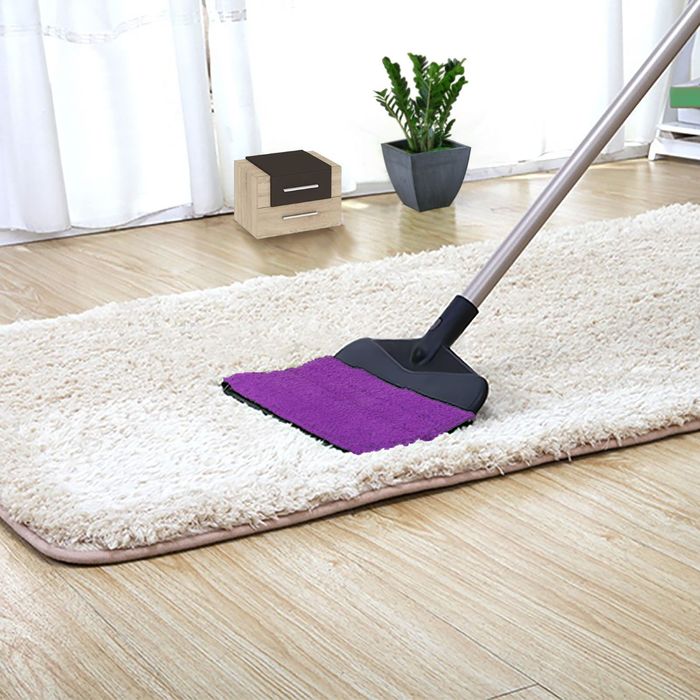 Швабра-веник с насадкой из микрофибры, стальная ручка