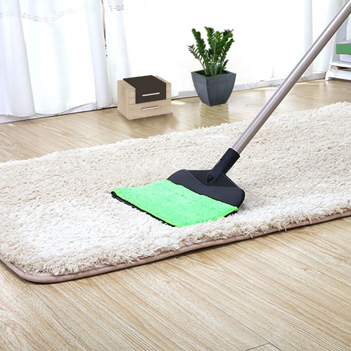 Швабра-веник с насадкой из микрофибры, стальная ручка