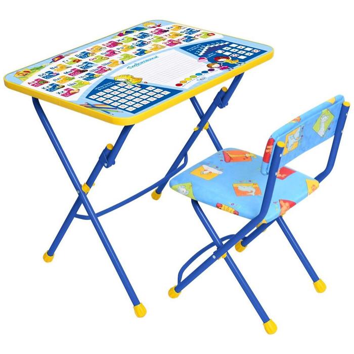 фото Набор детской мебели «никки. первоклашка-осень»: стол, стул, от 3 до 7 лет, микс nika kids