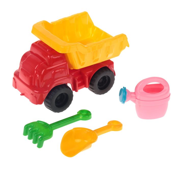 Самосвал "Бимка" с песочным набором кроха-2, МИКС
