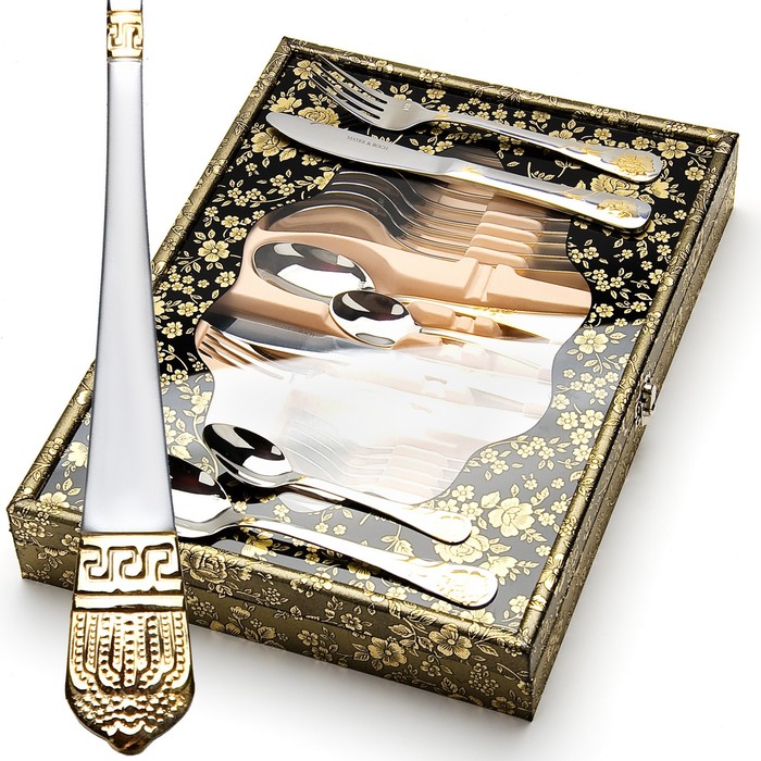 Столовый набор 24 предмета в прозрачной коробке