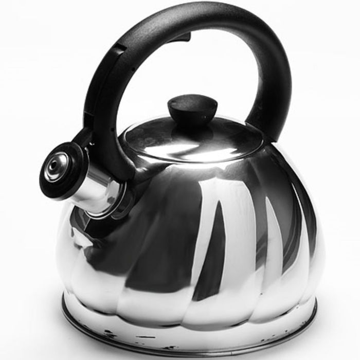 Чайник со свистком 2 л цвет серебристый