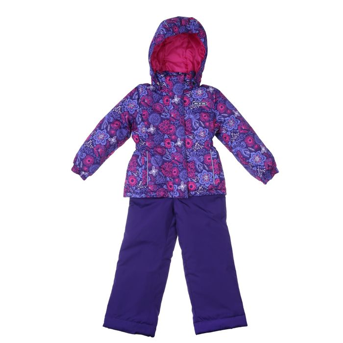Комплект для девочки (куртка и полукомбинезон), рост 116 см, цвет тёмно-синий MS17102
