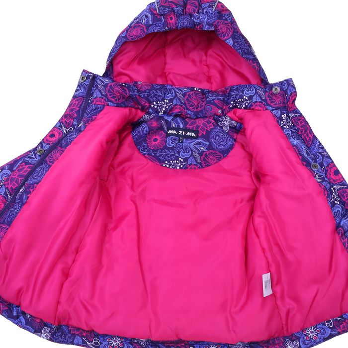 Комплект для девочки (куртка и полукомбинезон), рост 116 см, цвет тёмно-синий MS17102