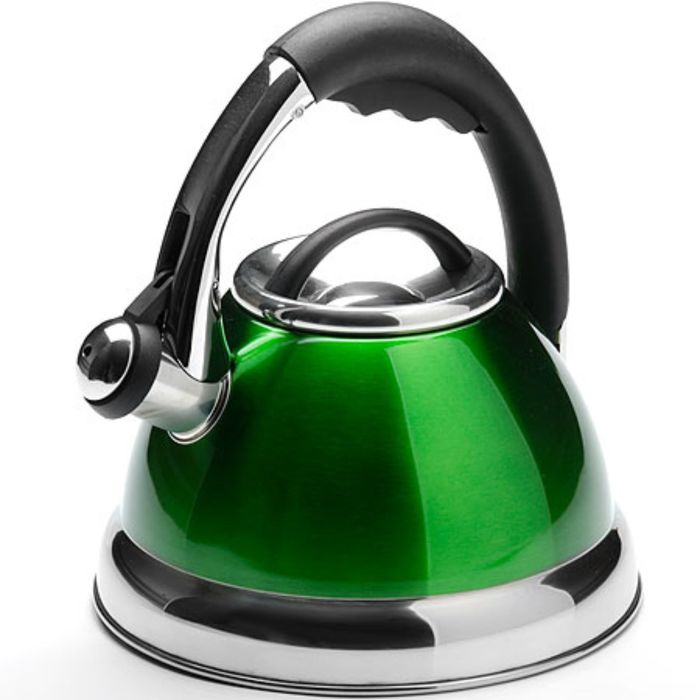Чайник со свистком 2,6 л цвет зелёный 200266