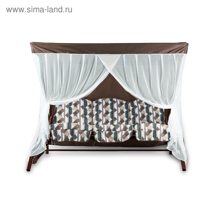 

Качели садовые «Савадия» коричневые с москитной сеткой, 210 x 140 x 167 см