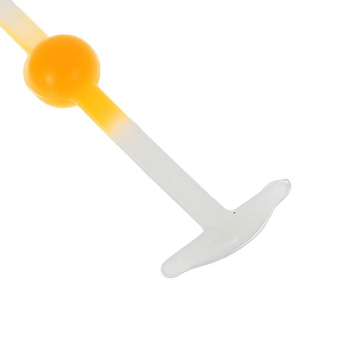 Набор силиконовых шнурков, 6шт, с круглым сечением, светящиеся в темноте, 12мм, 6,5см, цвет белый/оранжевый неон