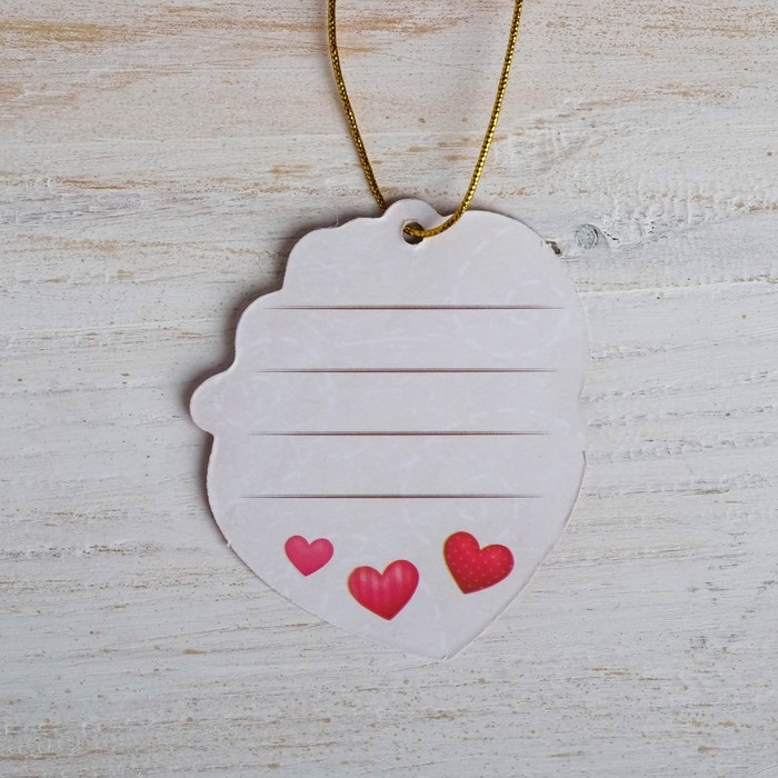 Пакет для цветов (ваза) с открыткой "Сердечки. Для тебя"