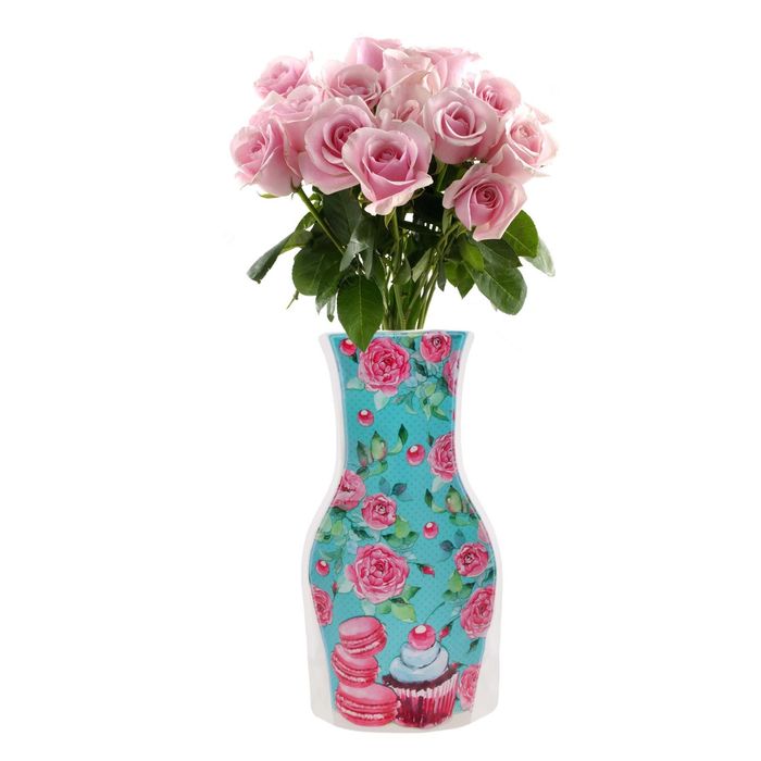 Пакет для цветов (ваза) с открыткой "Подруге"