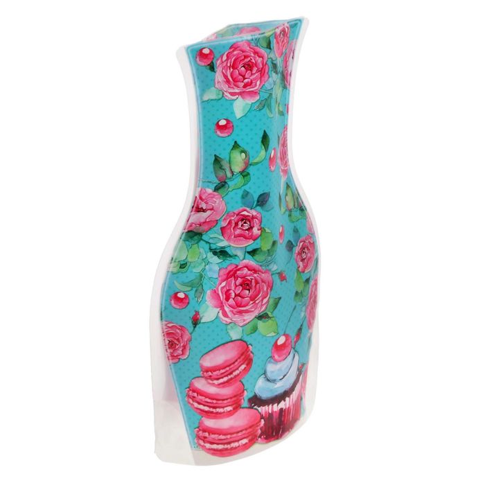 Пакет для цветов (ваза) с открыткой "Подруге"