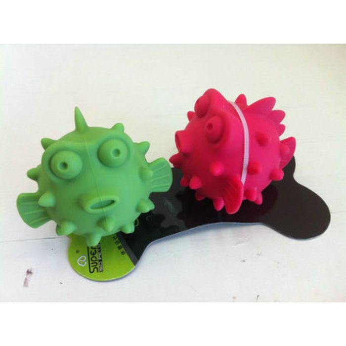 Игрушка SuperDesign  "Рыбка"  для собак, резиновая с пищалкой, 10 см