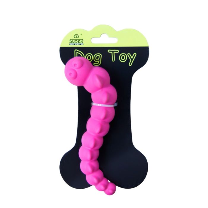 Игрушка SuperDesign  "Червячок" для собак, резиновый, 20 см