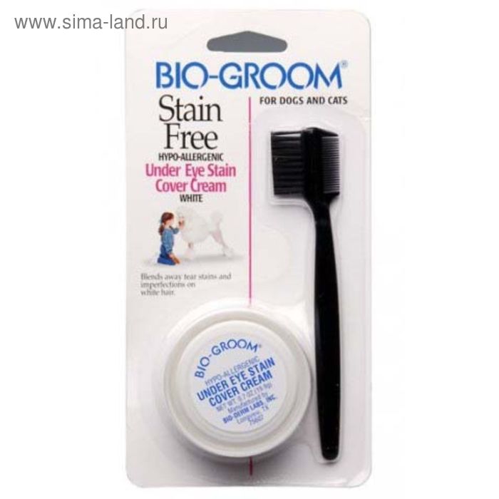 фото Маскировка bio-groom stain free для глаз от слезных дорожек, 21 мл