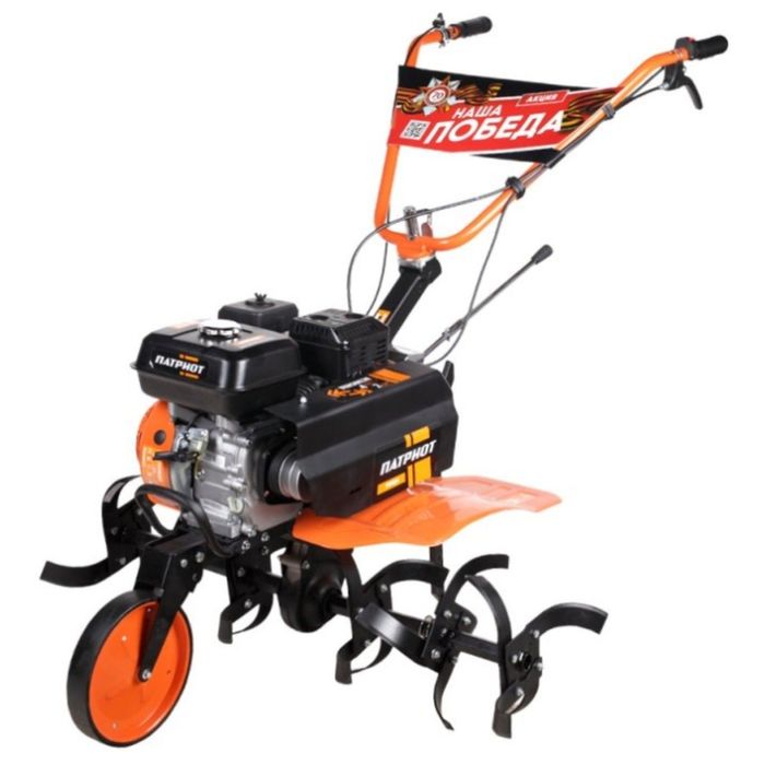 Мотоблок бензиновый PATRIOT ПОБЕДА, скорости: 4 вперед, 2 назад