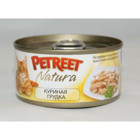 Влажный корм Petreet для кошек, куриная грудка, ж/б, 70 г