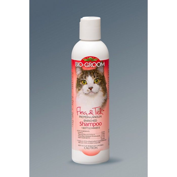 Шампунь Bio-Groom Flea&amp;Tick Shampoo  от блох для кошек, 237 мл
