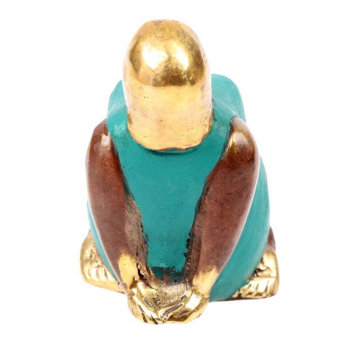 Сувенир бронза "Толстушка Йога" 7х7х4 см