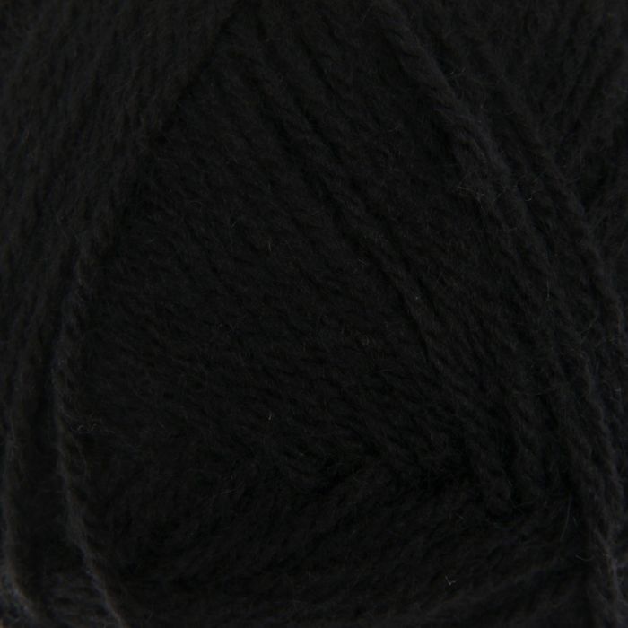 Пряжа "Ласка" 100% акрил 250м/50гр (9176 черный)