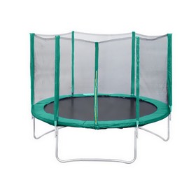 

Батут Trampoline 14 ft, d=430 см, с внешней защитной сеткой, зелёный
